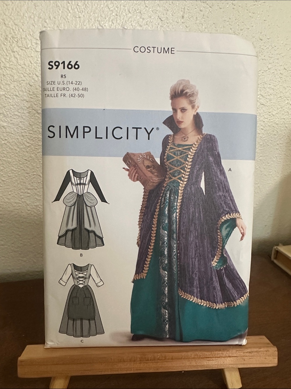 Simplicity Kids Costume S9166 Teal and Purple Renaissance Gown